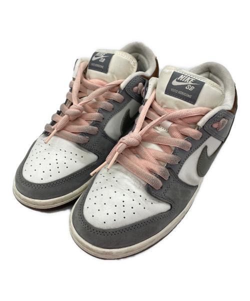NIKE（ナイキ）NIKE (ナイキ) 堀米雄斗×Nike SB Dunk Low Pro QS グレー×ピンク サイズ:26.5の古着・服飾アイテム