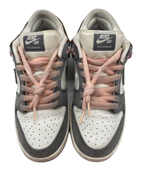 NIKE（ナイキ）NIKE (ナイキ) 堀米雄斗×Nike SB Dunk Low Pro QS グレー×ピンク サイズ:26.5の古着・服飾アイテム