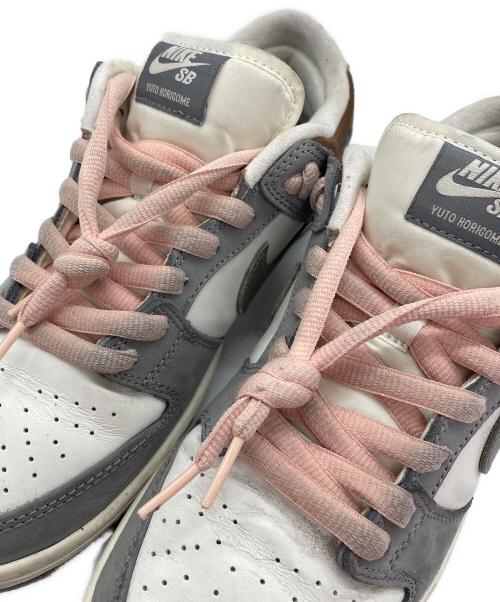 NIKE（ナイキ）NIKE (ナイキ) 堀米雄斗×Nike SB Dunk Low Pro QS グレー×ピンク サイズ:26.5の古着・服飾アイテム