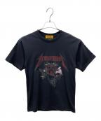 Hysteric Glamour×Sanrioヒステリックグラマー×サンリオ）の古着「コラボ SANRIO CHARACTERS BAND Tシャツ」｜ブラック