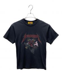 Hysteric Glamour×Sanrio（ヒステリックグラマー×サンリオ）の古着「コラボ SANRIO CHARACTERS BAND Tシャツ」｜ブラック