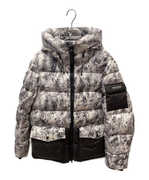 WOOLRICH（ウールリッチ）WOOLRICH (ウールリッチ) シエラシープスキンジャケット グレー×ブラック サイズ:Mの古着・服飾アイテム