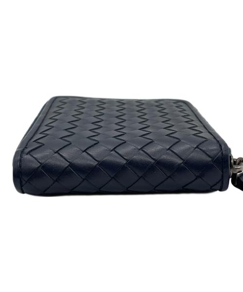 BOTTEGA VENETA（ボッテガベネタ）BOTTEGA VENETA (ボッテガベネタ) 2つ折り財布 ネイビーの古着・服飾アイテム
