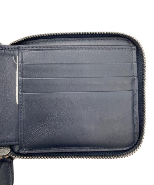 BOTTEGA VENETA（ボッテガベネタ）BOTTEGA VENETA (ボッテガベネタ) 2つ折り財布 ネイビーの古着・服飾アイテム
