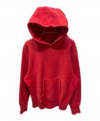 Champion REVERSE WEAVE×LAND'S ENDチャンピオン リバース ウィーブ×ランズエンド）の古着「プルオーバーパーカー」｜レッド