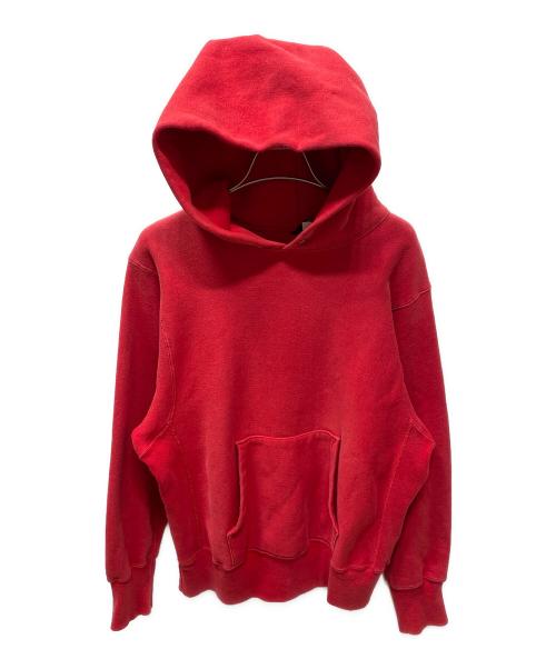 Champion REVERSE WEAVE（チャンピオン リバース ウィーブ）Champion REVERSE WEAVE (チャンピオン リバース ウィーブ) LAND'S END (ランズエンド) プルオーバーパーカー レッド サイズ:不明の古着・服飾アイテム