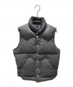 RockyMountainFeatherBedロッキーマウンテンフェザーベッド）の古着「切替ダウンベスト」｜ブラック