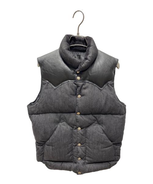 RockyMountainFeatherBed（ロッキーマウンテンフェザーベッド）RockyMountainFeatherBed (ロッキーマウンテンフェザーベッド) 切替ダウンベスト ブラック サイズ:38の古着・服飾アイテム