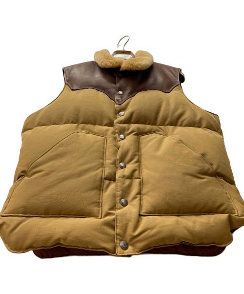 SUGAR CANE（シュガーケーン）SUGAR CANE (シュガーケーン) ダウンベスト カーキ×ブラウン サイズ:Mの古着・服飾アイテム