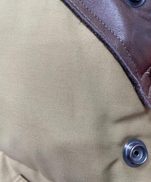 SUGAR CANE（シュガーケーン）SUGAR CANE (シュガーケーン) ダウンベスト カーキ×ブラウン サイズ:Mの古着・服飾アイテム