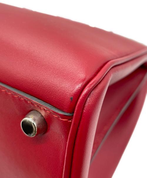 GUCCI（グッチ）GUCCI (グッチ) ズゥミ トップハンドルバッグ レッドの古着・服飾アイテム