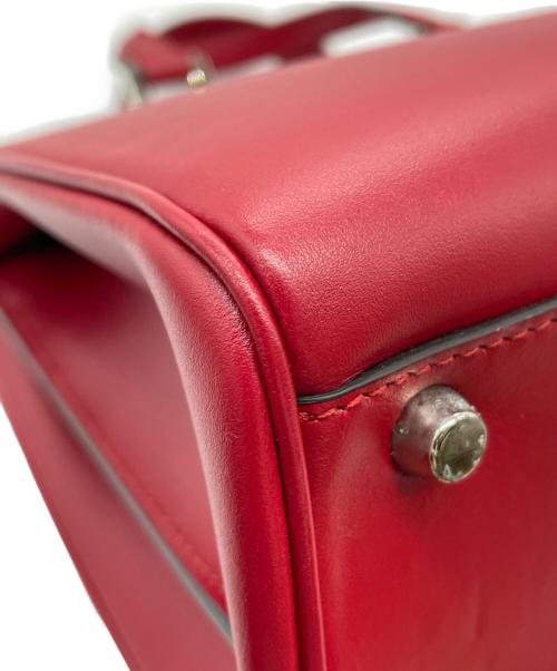 GUCCI（グッチ）GUCCI (グッチ) ズゥミ トップハンドルバッグ レッドの古着・服飾アイテム