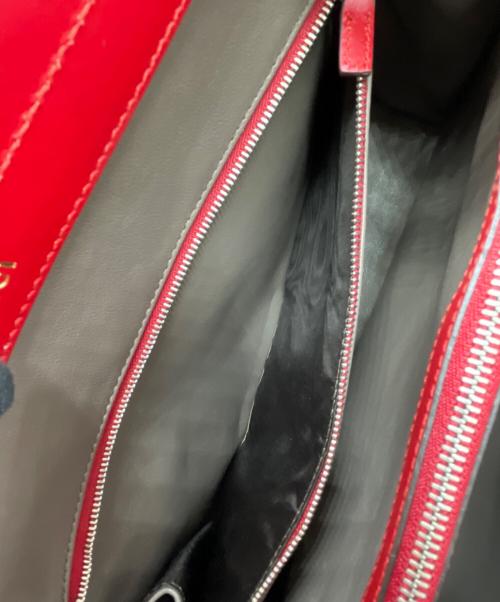 GUCCI（グッチ）GUCCI (グッチ) ズゥミ トップハンドルバッグ レッドの古着・服飾アイテム