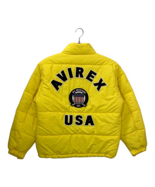 AVIREX（アヴィレックス）AVIREX (アヴィレックス) 中綿ジャケット イエロー サイズ:Lの古着・服飾アイテム