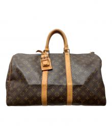 LOUIS VUITTON（ルイ ヴィトン）の古着「トラベルバッグ キーポル45」｜ブラウン