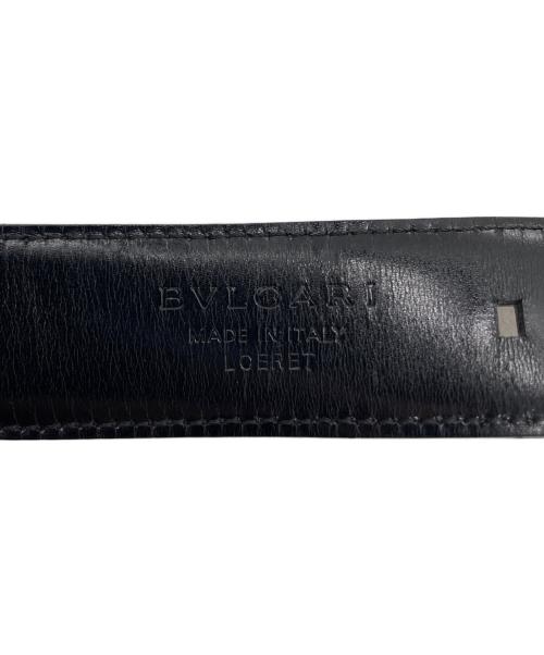 BVLGARI（ブルガリ）BVLGARI (ブルガリ) ベルト ブラック×ゴールドの古着・服飾アイテム