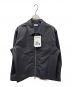 BURBERRYバーバリー）の古着「ナイロン ジップ オーバーシャツ」｜ブラック