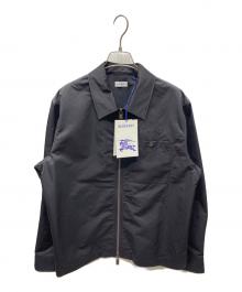 BURBERRY（バーバリー）の古着「ナイロン ジップ オーバーシャツ」｜ブラック