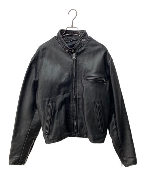 Schott（ショット）Schott (ショット) シングルライダースジャケット ブラック サイズ:42の古着・服飾アイテム