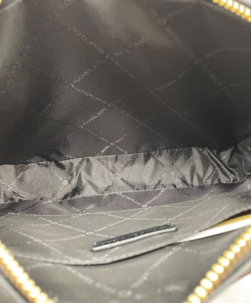 MICHAEL KORS（マイケル・コース）MICHAEL KORS (マイケル・コース) レザーショルダーバッグ ブラックの古着・服飾アイテム