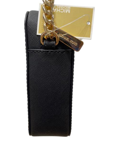 MICHAEL KORS（マイケル・コース）MICHAEL KORS (マイケル・コース) レザーショルダーバッグ ブラックの古着・服飾アイテム