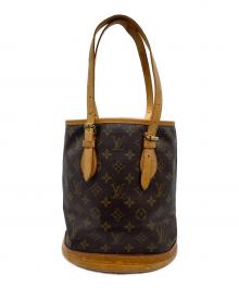 LOUIS VUITTON（ルイ ヴィトン）の古着「ショルダーバッグ バケットPM」｜ブラウン