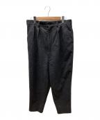 COMME des GARCONSコムデギャルソン）の古着「19AW ウールフラノ2タックサルエルパンツ」｜グレー
