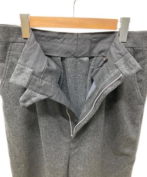 COMME des GARCONS（コムデギャルソン）COMME des GARCONS (コムデギャルソン) 19AW ウールフラノ2タックサルエルパンツ グレー サイズ:Mの古着・服飾アイテム
