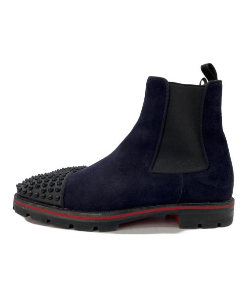 Christian Louboutin（クリスチャン・ルブタン）Christian Louboutin (クリスチャン・ルブタン) MELON SPIKES ネイビー サイズ:40.5の古着・服飾アイテム