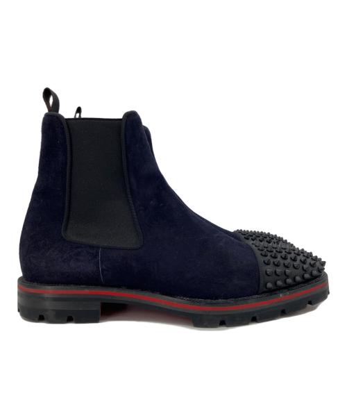 Christian Louboutin（クリスチャン・ルブタン）Christian Louboutin (クリスチャン・ルブタン) MELON SPIKES ネイビー サイズ:40.5の古着・服飾アイテム