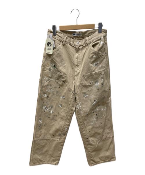 JOHNBULL（ジョンブル）JOHNBULL (ジョンブル) オックスオーバーダイダブルニーパンツ ベージュ サイズ:76cm (W30) 未使用品の古着・服飾アイテム