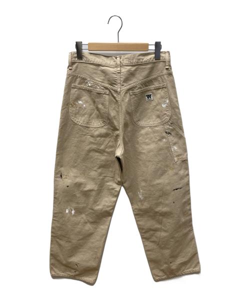 JOHNBULL（ジョンブル）JOHNBULL (ジョンブル) オックスオーバーダイダブルニーパンツ ベージュ サイズ:76cm (W30) 未使用品の古着・服飾アイテム