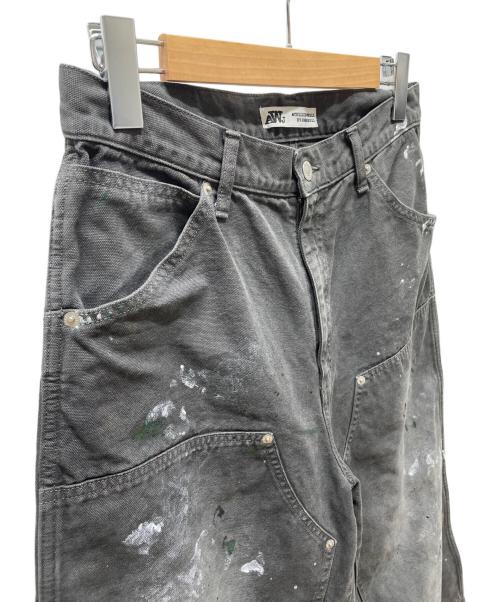 JOHNBULL（ジョンブル）JOHNBULL (ジョンブル) オックスオーバーダイダブルニーパンツ ブラック サイズ:76cm (W30) 未使用品の古着・服飾アイテム