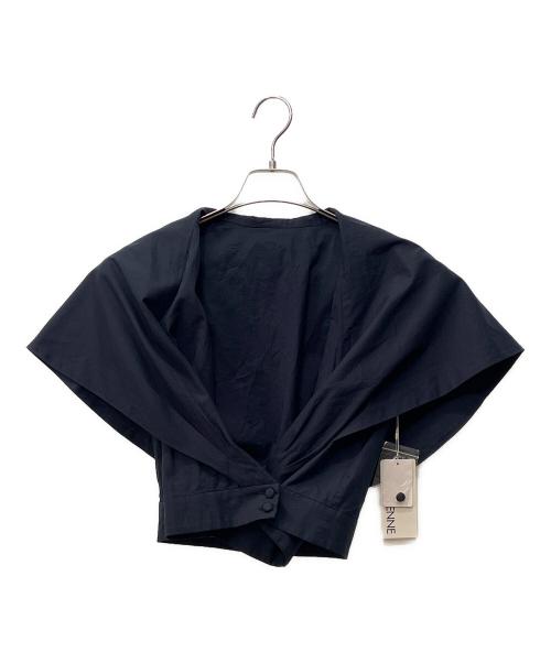 JENNE（ジェンヌ）JENNE (ジェンヌ) クラシカルショールカラーブラウス ネイビー サイズ:S 未使用品の古着・服飾アイテム