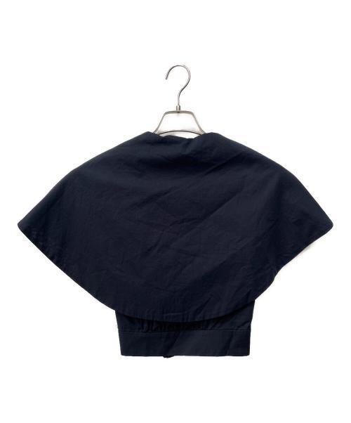 JENNE（ジェンヌ）JENNE (ジェンヌ) クラシカルショールカラーブラウス ネイビー サイズ:S 未使用品の古着・服飾アイテム