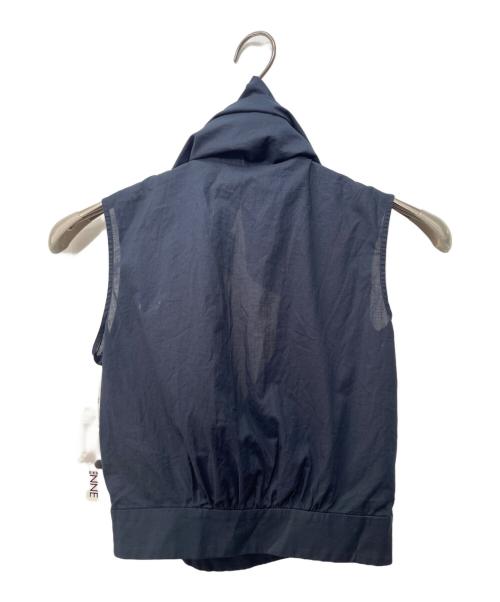 JENNE（ジェンヌ）JENNE (ジェンヌ) クラシカルショールカラーブラウス ネイビー サイズ:S 未使用品の古着・服飾アイテム