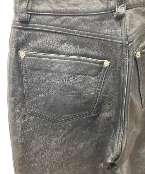 HARLEY-DAVIDSON（ハーレーダビッドソン）HARLEY-DAVIDSON (ハーレーダビッドソン) レザーパンツ ブラック サイズ:71cm (W28)の古着・服飾アイテム