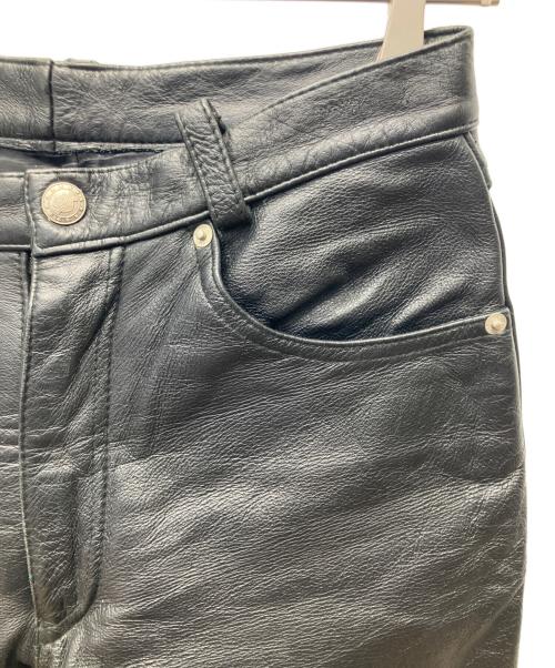 HARLEY-DAVIDSON（ハーレーダビッドソン）HARLEY-DAVIDSON (ハーレーダビッドソン) レザーパンツ ブラック サイズ:71cm (W28)の古着・服飾アイテム