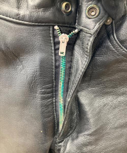 HARLEY-DAVIDSON（ハーレーダビッドソン）HARLEY-DAVIDSON (ハーレーダビッドソン) レザーパンツ ブラック サイズ:71cm (W28)の古着・服飾アイテム