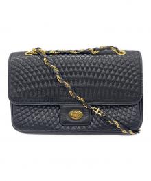 BALLY（バリー）の古着「チェーンショルダーバッグ」｜ブラック