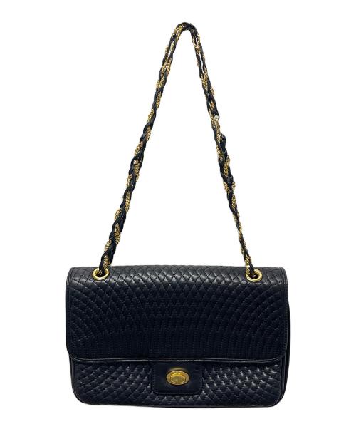 BALLY（バリー）BALLY (バリー) チェーンショルダーバッグ ブラックの古着・服飾アイテム