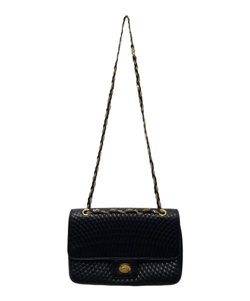 BALLY（バリー）BALLY (バリー) チェーンショルダーバッグ ブラックの古着・服飾アイテム