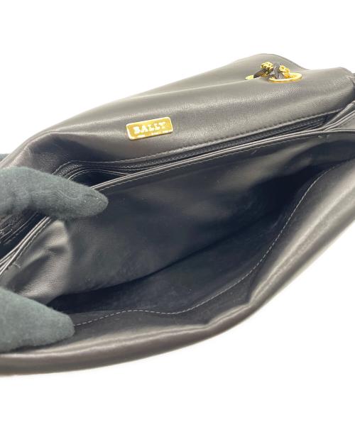 BALLY（バリー）BALLY (バリー) チェーンショルダーバッグ ブラックの古着・服飾アイテム