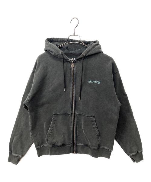 SUPPLIER（サプライヤー）SUPPLIER (サプライヤー) ジップパーカー ブラック サイズ:Mの古着・服飾アイテム