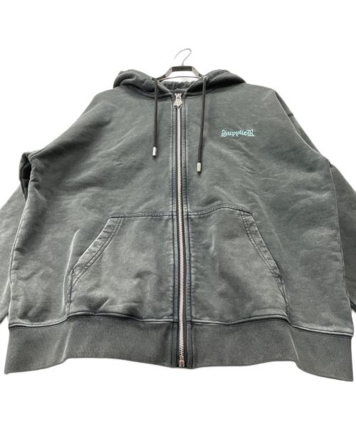 SUPPLIER（サプライヤー）SUPPLIER (サプライヤー) ジップパーカー ブラック サイズ:Mの古着・服飾アイテム
