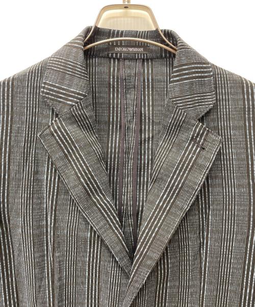 EMPORIO ARMANI（エンポリオ アルマーニ）EMPORIO ARMANI (エンポリオ アルマーニ) 2Bシングルテーラードジャケット ブラック サイズ:46 未使用品の古着・服飾アイテム