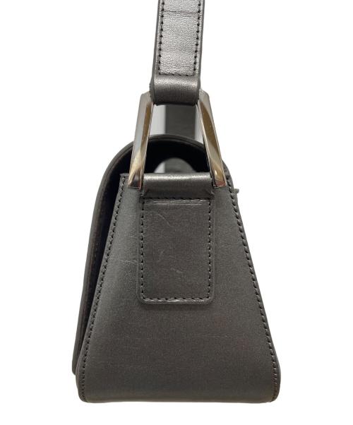 HIROFU（ヒロフ）HIROFU (ヒロフ) プラリーナ レザーショルダーバッグ メタリックの古着・服飾アイテム