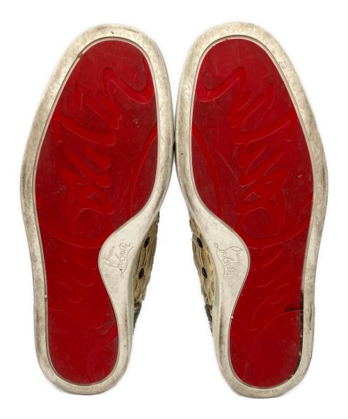 Christian Louboutin（クリスチャン・ルブタン）Christian Louboutin (クリスチャン・ルブタン) ハイカットスニーカー アイボリー サイズ:25.5の古着・服飾アイテム