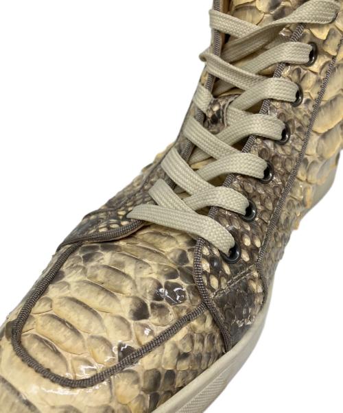 Christian Louboutin（クリスチャン・ルブタン）Christian Louboutin (クリスチャン・ルブタン) ハイカットスニーカー アイボリー サイズ:25.5の古着・服飾アイテム