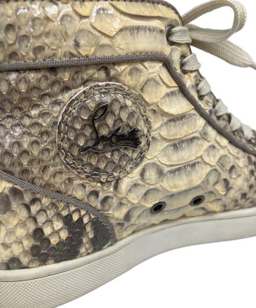 Christian Louboutin（クリスチャン・ルブタン）Christian Louboutin (クリスチャン・ルブタン) ハイカットスニーカー アイボリー サイズ:25.5の古着・服飾アイテム